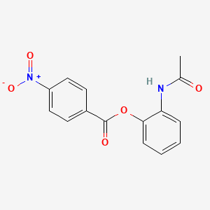 Acetamide, N-[2-[(4-nitrobenzoyl)oxy]phenyl]-