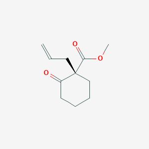 molecular formula C11H16O3 B14614965 Methyl (1S)-2-oxo-1-(prop-2-en-1-yl)cyclohexane-1-carboxylate CAS No. 58648-11-6