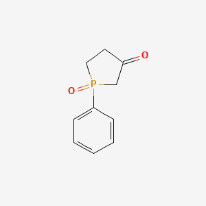 molecular formula C10H11O2P B14614968 1-Phenyl-1lambda~5~-phospholane-1,3-dione CAS No. 60705-77-3