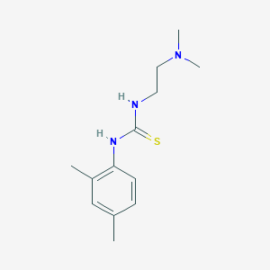 molecular formula C13H21N3S B14614991 N-[2-(Dimethylamino)ethyl]-N'-(2,4-dimethylphenyl)thiourea CAS No. 58671-82-2