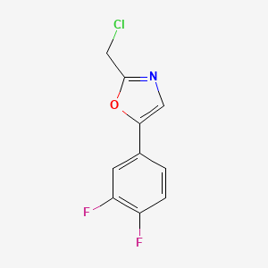 molecular formula C10H6ClF2NO B1461500 2-(Chloromethyl)-5-(3,4-difluorophenyl)oxazole CAS No. 1094226-53-5