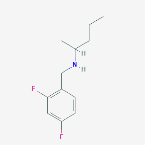 molecular formula C12H17F2N B1461501 [(2,4-Difluorophenyl)methyl](pentan-2-yl)amine CAS No. 1019491-14-5