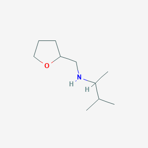 molecular formula C10H21NO B1461502 (3-Methylbutan-2-yl)[(oxolan-2-yl)methyl]amine CAS No. 1021083-96-4