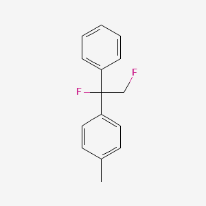 molecular formula C15H14F2 B14615050 1-(1,2-Difluoro-1-phenylethyl)-4-methylbenzene CAS No. 59888-09-4