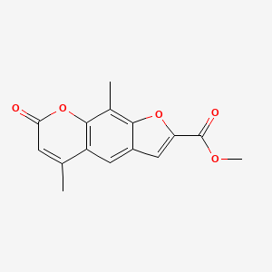 7H-Furo(3,2-g)(1)benzopyran-2-carboxylic acid, 5,9-dimethyl-7-oxo-, methyl ester