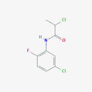 molecular formula C9H8Cl2FNO B1461508 2-chloro-N-(5-chloro-2-fluorophenyl)propanamide CAS No. 1098361-04-6