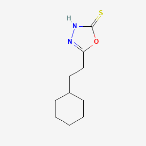molecular formula C10H16N2OS B1461512 5-(2-环己基乙基)-1,3,4-恶二唑-2-硫醇 CAS No. 1152542-39-6