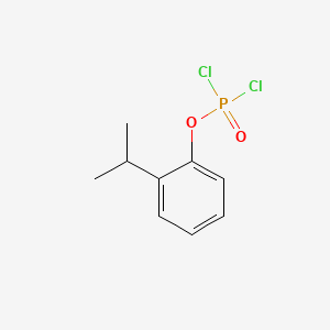 molecular formula C9H11Cl2O2P B14615138 Phosphorodichloridic acid, (1-methylethyl)phenyl ester CAS No. 60722-92-1