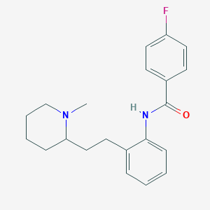 4-Fluoro-N-{2-[2-(1-methylpiperidin-2-yl)ethyl]phenyl}benzamide