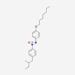 molecular formula C24H34N2O2 B14615151 1-(Heptyloxy)-4-{(Z)-[4-(2-methylbutyl)phenyl]-ONN-azoxy}benzene CAS No. 60692-72-0