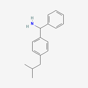 molecular formula C17H21N B1461516 [4-(2-甲基丙基)苯基](苯基)甲胺 CAS No. 1020918-47-1
