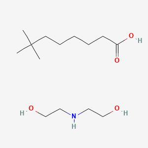 molecular formula C14H31NO4 B14615178 Neodecanoic acid diethanolamine salt CAS No. 58722-91-1