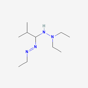 molecular formula C10H24N4 B14615182 1,5,5-Triethyl-3-isopropyl-3,4-dihydroformazan CAS No. 59856-62-1