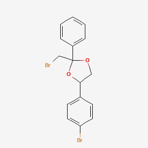 2-(Bromomethyl)-4-(4-bromophenyl)-2-phenyl-1,3-dioxolane