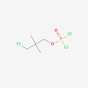 molecular formula C5H10Cl3O2P B14615192 3-Chloro-2,2-dimethylpropyl phosphorodichloridate CAS No. 57997-64-5