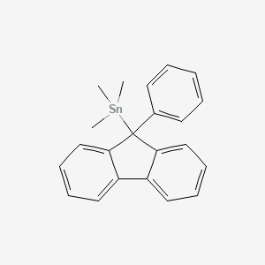 molecular formula C22H22Sn B14615193 Trimethyl(9-phenyl-9H-fluoren-9-YL)stannane CAS No. 61016-67-9