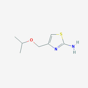 molecular formula C7H12N2OS B1461520 4-[(Propan-2-yloxy)methyl]-1,3-thiazol-2-amine CAS No. 1094359-07-5