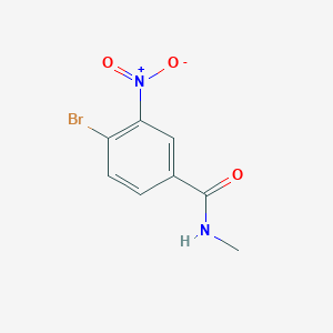 molecular formula C8H7BrN2O3 B1461525 4-Bromo-N-methyl-3-nitrobenzamide CAS No. 1096893-94-5