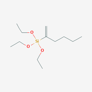 molecular formula C12H26O3Si B14615250 Triethoxy(hex-1-EN-2-YL)silane CAS No. 59549-88-1