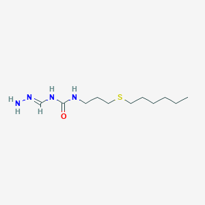 1-(3-hexylsulfanylpropyl)-3-[(E)-hydrazinylidenemethyl]urea