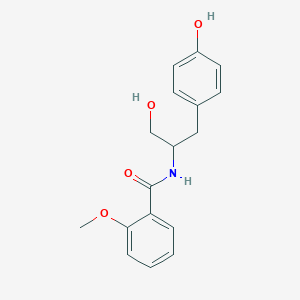 N-[1-Hydroxy-3-(4-hydroxyphenyl)propan-2-yl]-2-methoxybenzamide