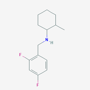 molecular formula C14H19F2N B1461538 N-[(2,4-difluorophenyl)methyl]-2-methylcyclohexan-1-amine CAS No. 1019582-05-8