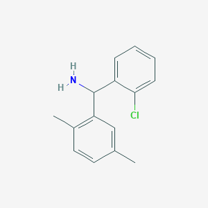 molecular formula C15H16ClN B1461541 (2-Chlorophenyl)(2,5-dimethylphenyl)methanamine CAS No. 1021015-16-6