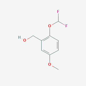 molecular formula C9H10F2O3 B1461543 [2-(二氟甲氧基)-5-甲氧基苯基]甲醇 CAS No. 294860-72-3