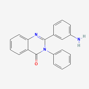 molecular formula C20H15N3O B14615450 2-(3-Aminophenyl)-3-phenylquinazolin-4(3H)-one CAS No. 60498-38-6