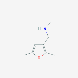 molecular formula C8H13NO B1461546 [(2,5-二甲基呋喃-3-基)甲基](甲基)胺 CAS No. 1094755-14-2