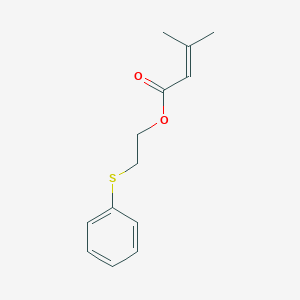 molecular formula C13H16O2S B14615466 2-(Phenylsulfanyl)ethyl 3-methylbut-2-enoate CAS No. 60359-71-9