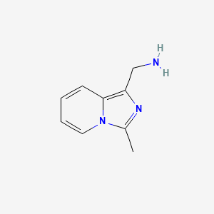 molecular formula C9H11N3 B1461551 {3-Methylimidazo[1,5-a]pyridin-1-yl}methanamine CAS No. 1018517-63-9