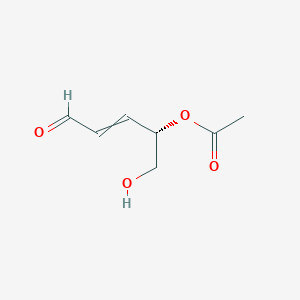 (2S)-1-Hydroxy-5-oxopent-3-en-2-yl acetate