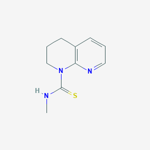 molecular formula C10H13N3S B14615527 N-Methyl-3,4-dihydro-1,8-naphthyridine-1(2H)-carbothioamide CAS No. 60782-40-3