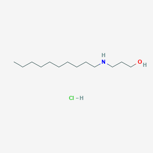 3-(Decylamino)propan-1-ol;hydrochloride