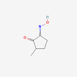 molecular formula C6H9NO2 B14615572 2-(Hydroxyimino)-5-methylcyclopentan-1-one CAS No. 57964-62-2