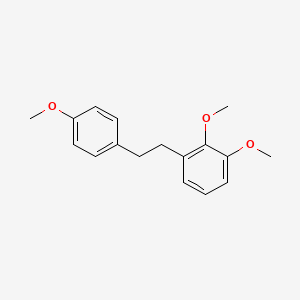 molecular formula C17H20O3 B14615583 1,2-Dimethoxy-3-[2-(4-methoxyphenyl)ethyl]benzene CAS No. 59276-90-3