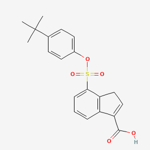 1H-Indene-3-carboxylic acid, 7-[[4-(1,1-dimethylethyl)phenoxy]sulfonyl]-