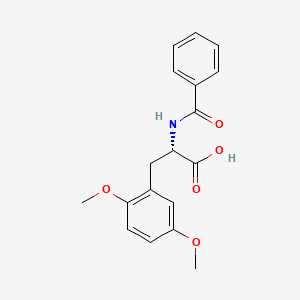 molecular formula C18H19NO5 B14615601 N-Benzoyl-2,5-dimethoxy-L-phenylalanine CAS No. 60569-22-4