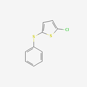 molecular formula C10H7ClS2 B14615605 Thiophene, 2-chloro-5-(phenylthio)- CAS No. 58042-61-8