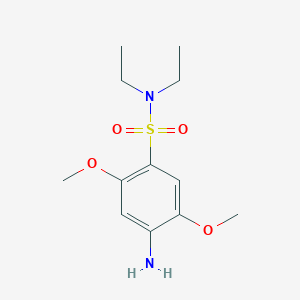 molecular formula C12H20N2O4S B14615607 4-Amino-N,N-diethyl-2,5-dimethoxybenzene-1-sulfonamide CAS No. 59673-87-9