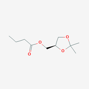 molecular formula C10H18O4 B14615621 Butanoic acid, [(4R)-2,2-dimethyl-1,3-dioxolan-4-yl]methyl ester CAS No. 57415-99-3