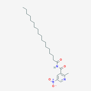 molecular formula C25H41N3O4 B14615634 2-Methyl-5-nitro-N-octadecanoylpyridine-3-carboxamide CAS No. 59290-60-7