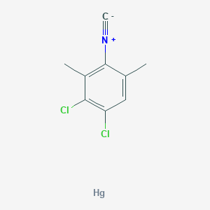 1,2-Dichloro-4-isocyano-3,5-dimethylbenzene;mercury