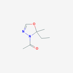 5-Ethyl-5-methyl-4-acetyl-1,3,4-oxadiazoline