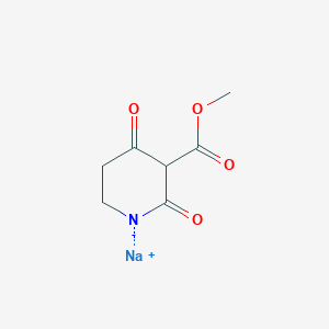 molecular formula C7H8NNaO4 B146157 3-(甲氧羰基)-2,4-二氧代哌啶-1-钠 CAS No. 139122-78-4