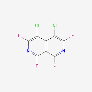 molecular formula C8Cl2F4N2 B14615705 4,5-Dichloro-1,3,6,8-tetrafluoro-2,7-naphthyridine CAS No. 57518-02-2