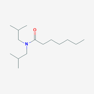 molecular formula C15H31NO B14615706 N,N-DI(Isobutyl)heptanamide CAS No. 57303-37-4