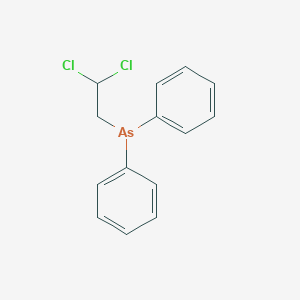 molecular formula C14H13AsCl2 B14615713 2,2-Dichloroethyl(diphenyl)arsane 