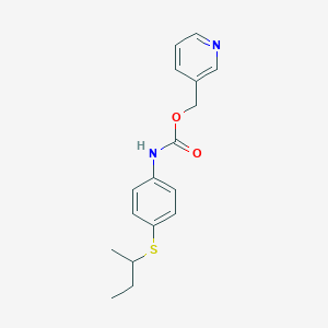 (Pyridin-3-yl)methyl {4-[(butan-2-yl)sulfanyl]phenyl}carbamate